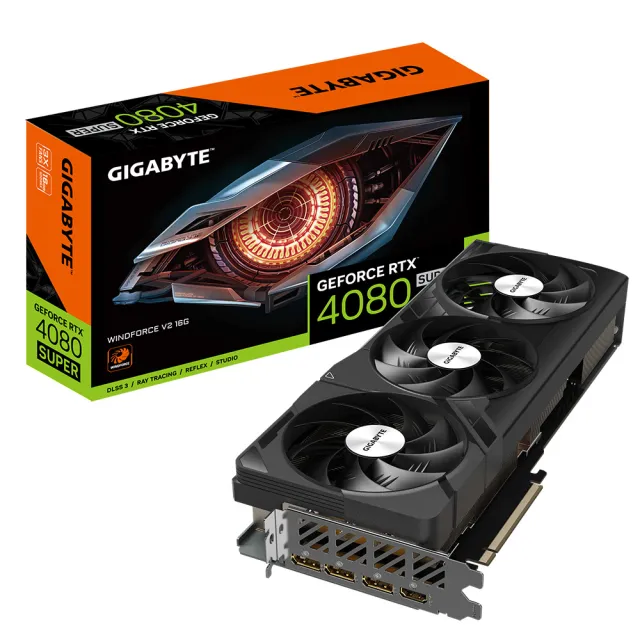 【GIGABYTE 技嘉】GeForce RTX 4080 SUPER WINDFORCE V2 16G(GV-N408SWF3V2-16GD)