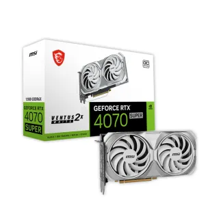 【MSI 微星】RTX4070 SUPER 12G VENTUS 2X WHITE OC 顯示卡