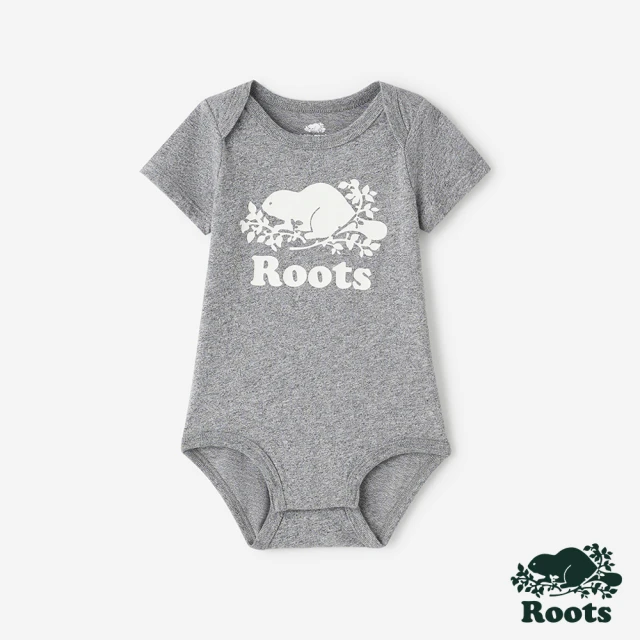 RootsRoots Roots 嬰兒- COOPER BEAVER 包屁衣(灰色)