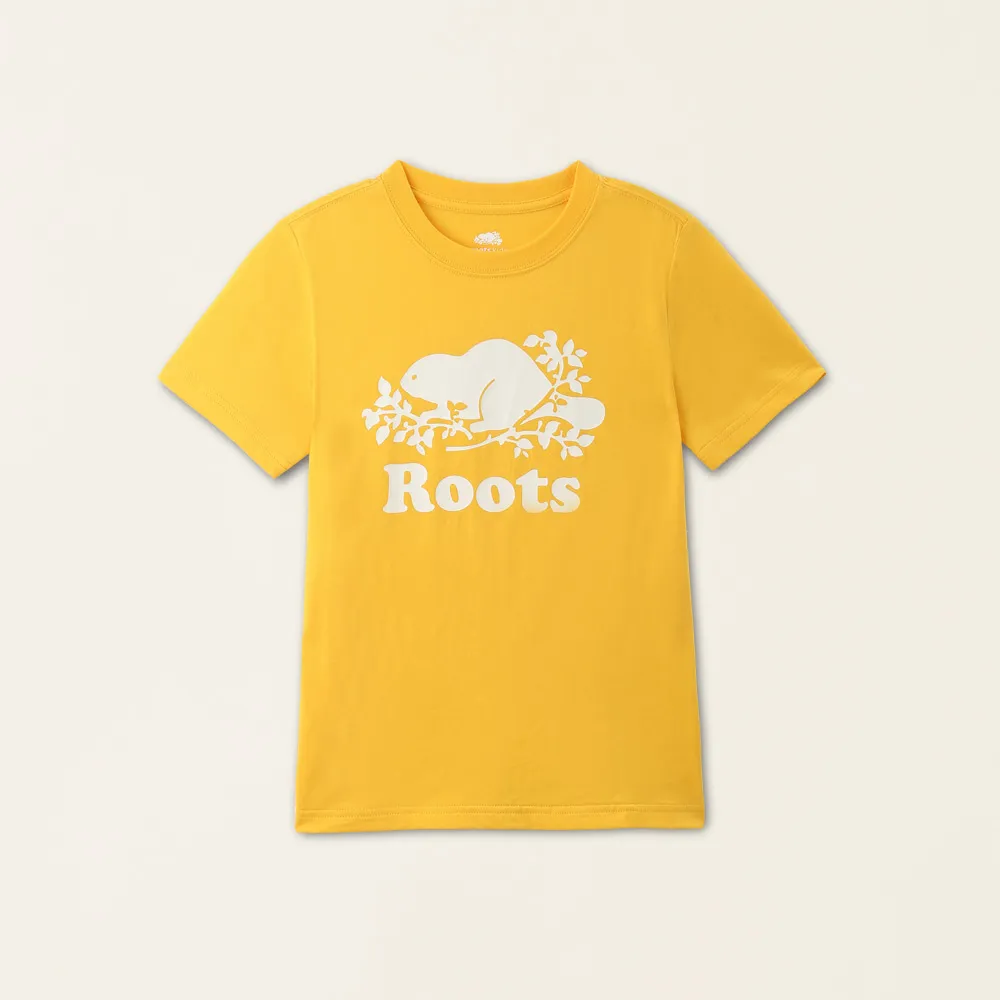 【Roots】Roots 大童- ORIGINAL COOPER BEAVER 短袖T恤(黃色)