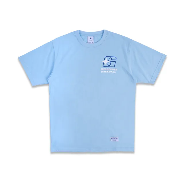 【富邦悍將】心動時刻LOGO TEE(黑/淺藍_S-3XL)