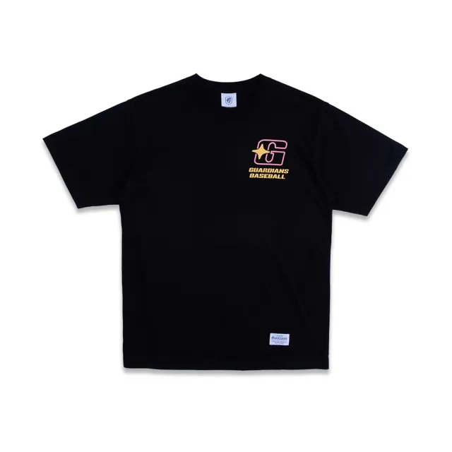 【富邦悍將】心動時刻LOGO TEE(黑/淺藍_S-3XL)