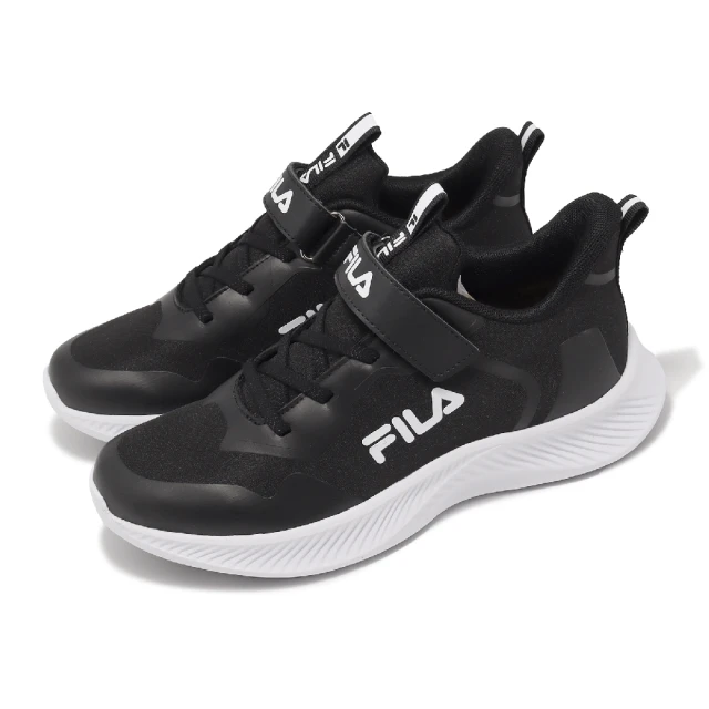 FILA FILA KIDS 大童氣墊籃球運動鞋-黑紅(3-