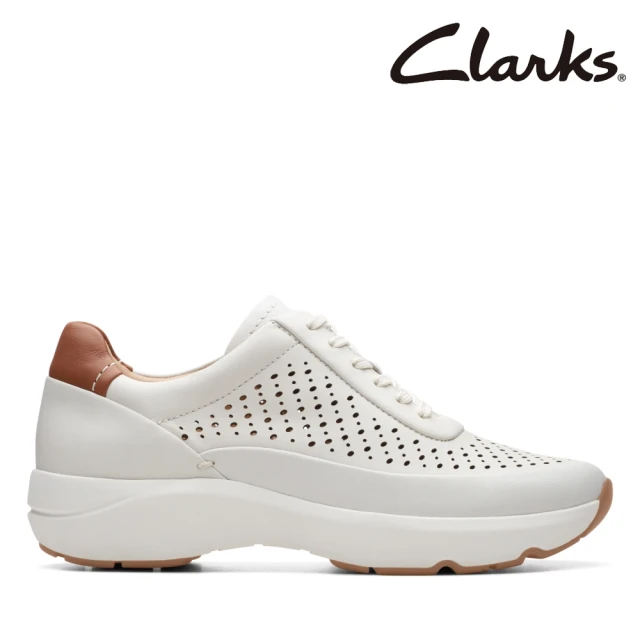 Clarks 女鞋 Tivoli Grace 微尖頭充孔綁帶設計輕盈休閒鞋 運動鞋(CLF76419C)