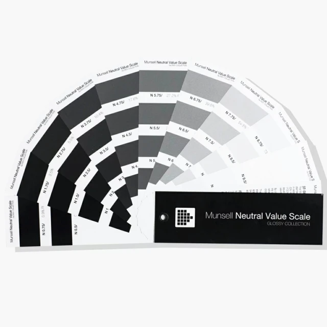 Munsell 孟賽爾 明度精選色卡 全光澤/半光澤 /本(Munsell Neutral Value Scale-Glossy/Matte Finish)