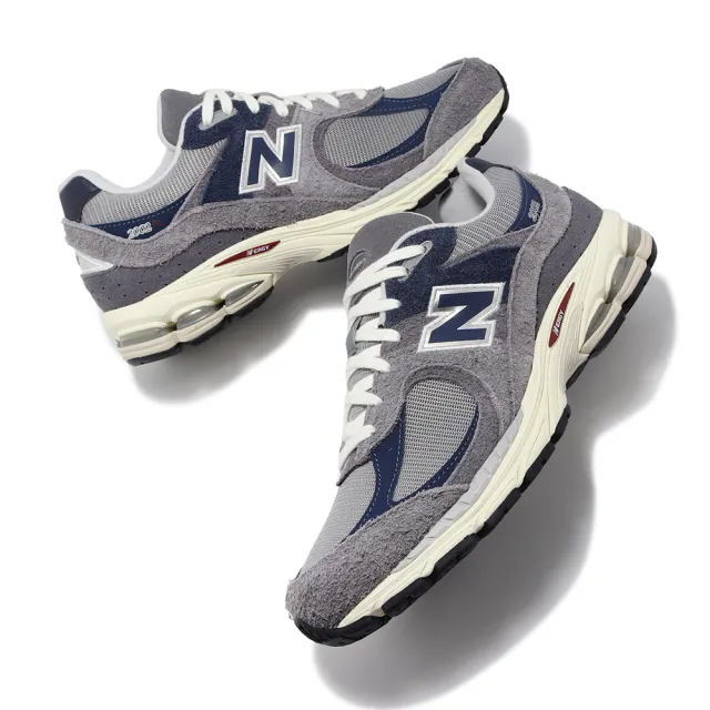 【NEW BALANCE】休閒鞋 2002R 男鞋 女鞋 海軍藍 城堡灰 復古 麂皮 NB 情侶鞋(M2002REL-D)