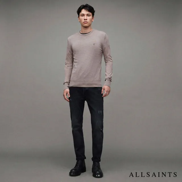 【ALLSAINTS】MODE 美麗諾羊毛公羊頭骨針織上衣 MK129D(修身版型)