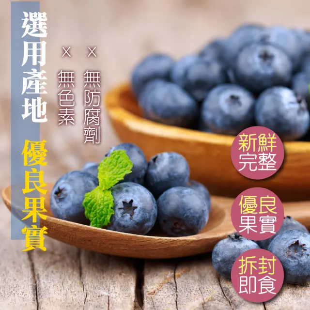 【甜園】無糖野生藍莓 60gx1包(無添加物 天然水果乾 新鮮水果製成 低溫烘焙 保留原味)