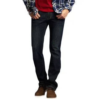 【BOBSON】男款熱感IN低腰直筒牛仔褲(1782-52)