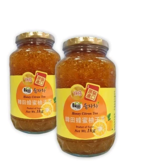 【HANTIAN 韓田】蜂蜜風味柚子茶1KGx2罐(本島免運費)