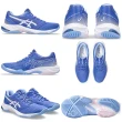 【asics 亞瑟士】NETBURNER BALLISTIC FF 3 女款 排球鞋 一般楦(1052A069-107-403 白橘 藍紫粉 室內球場鞋)