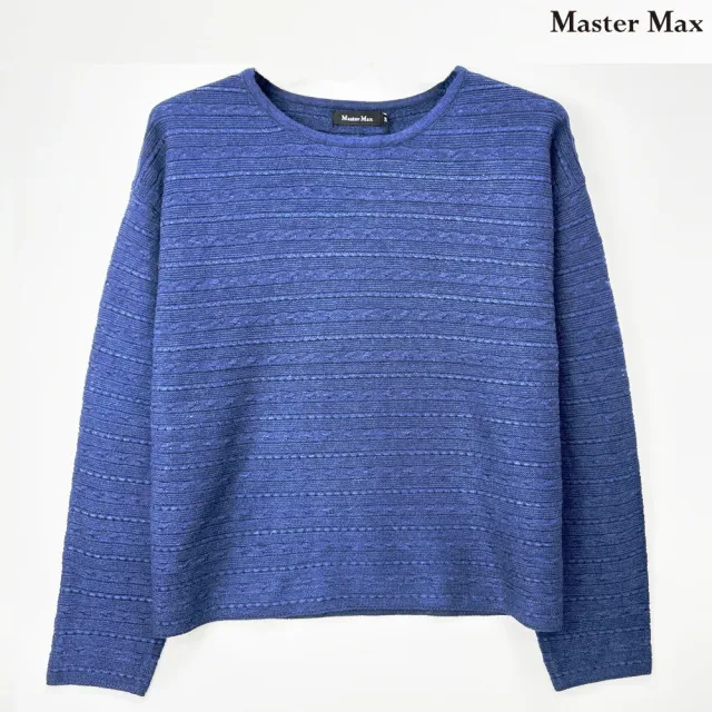 【Master Max】保暖柔軟素面針織圓領上衣(8328002)