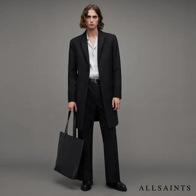 【ALLSAINTS】簡約紳士羊毛單排釦中長版大衣(4款任選)