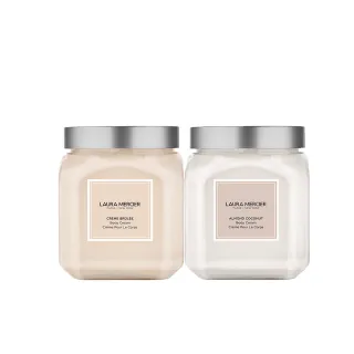 【LAURA MERCIER 蘿拉蜜思】舒芙蕾身體霜 焦糖布蕾/椰香杏仁 300g(乳霜 肌膚保養 保濕)