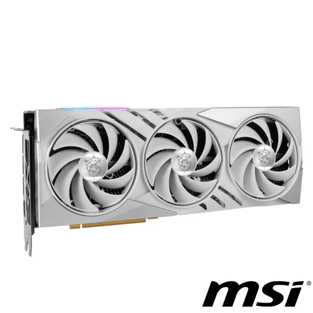 【MSI 微星】GeForce RTX 4070 Ti SUPER 16G GAMING X SLIM WHITE 顯示卡(白色版本)