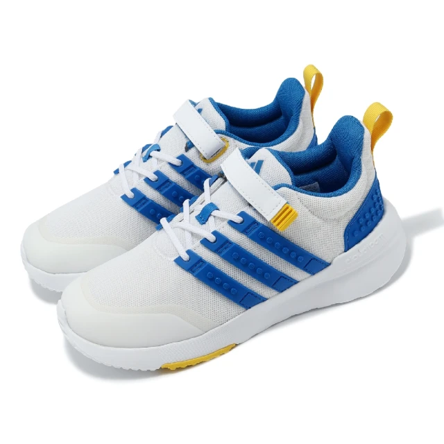 adidas 愛迪達 X LEGO 慢跑鞋 LEGO Racer TR21 EL K 中童 白 藍 小朋友 聯名 樂高(IF2888)