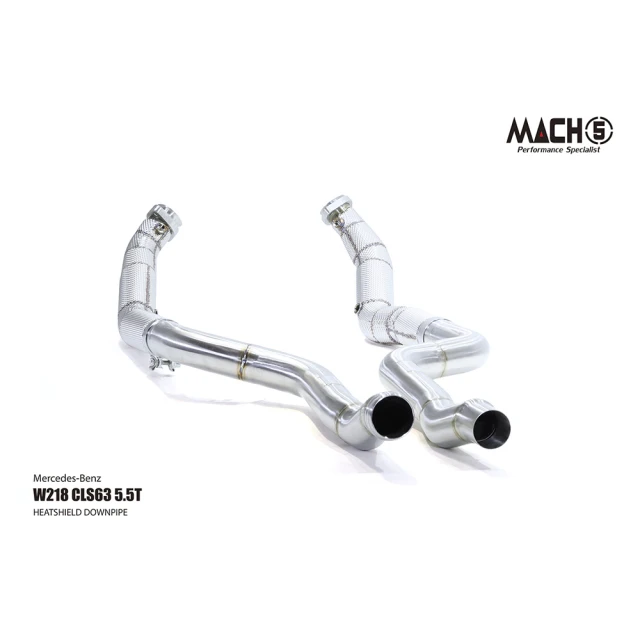 Mercedes-Benz 賓士 Mach5 BENZ W218 CLS63 高流量帶三元催化排氣管(5.5T RWD／AWD)