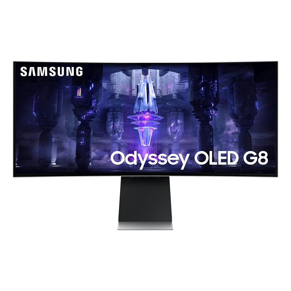 【SAMSUNG 三星】V2 PRO天狼星喇叭組★S34BG850SC Odyssey G8 34型 OLED 2K 175Hz曲面智慧聯網量子電競螢幕