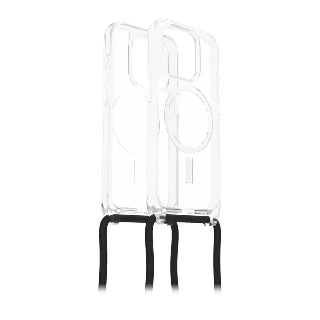 【OtterBox】iPhone 15 Pro 6.1吋 ReactNecklace 簡約掛繩輕透防摔殼(透明)