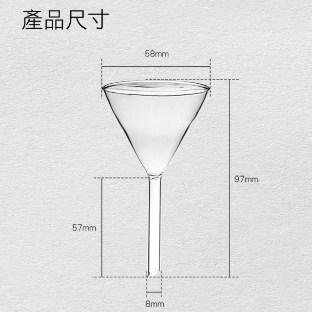 【MASTER】錐形漏斗60mm 導流器 玻璃漏斗 三角漏斗 透明家用 迷你漏斗 5-GV60(三角小酒漏 食品級分液漏斗)