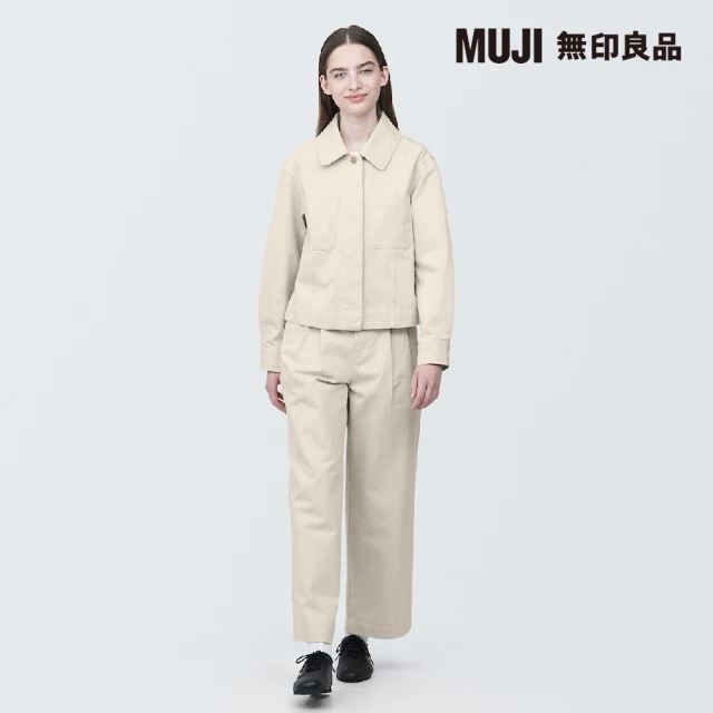 MUJI 無印良品 女吉貝木棉混襯衫式外套(共2色)