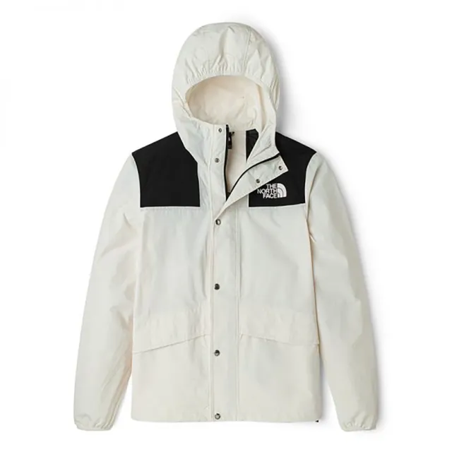 【The North Face】TNF 風衣外套 防水 M SEASONAL 86 MOUNTAIN JACKET - AP 男 白黑(NF0A5JYNQLI)