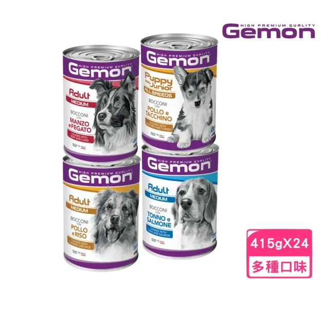 【Gemon 啟蒙】主食狗罐 415g*24罐/箱(狗主食罐、全齡犬適用)