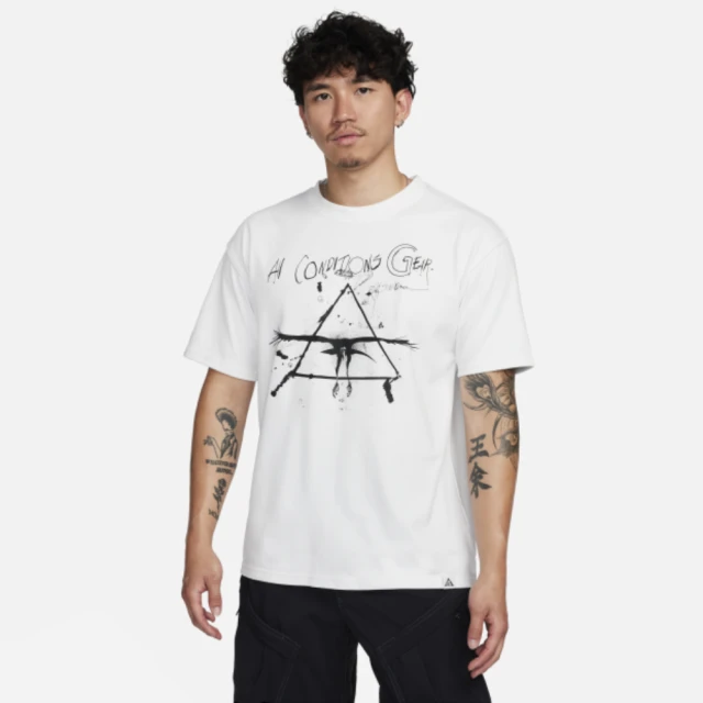 NIKE 耐吉NIKE 耐吉 上衣 男款 短袖上衣 運動 寬鬆版型 AS M NRG ACG TEE RS1 白 FJ1130-121