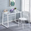 【HappyLife】簡約強化玻璃書桌 100公分 Y11529(電腦桌 工作桌 化妝台 梳妝台 桌子 辦公桌 木頭桌子 餐桌)