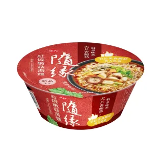 【味丹】隨緣 沙茶豆腐湯麵/紅燒嫩菇湯麵(8碗/箱)