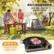 【勳風】超薄便攜磁吸式強火卡式爐+30cm石墨烯燒烤盤組合(HFN-Y1990+HFN-Y6627)