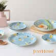 【Just Home】日本製檸檬熊陶瓷碗盤餐具6件組-2款組合-可微波(飯碗 湯盤 日本瓷器)