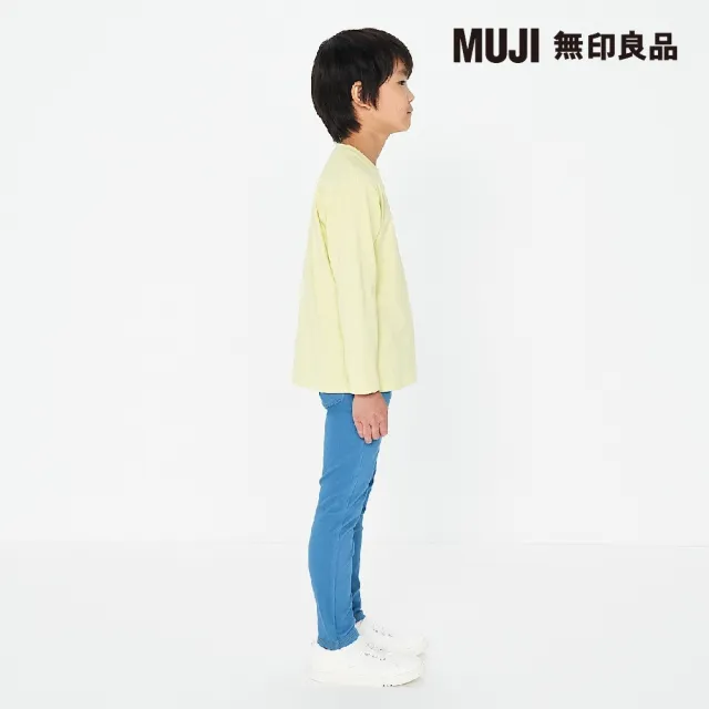 【MUJI 無印良品】兒童棉混針織丹寧感緊身褲(共4色)