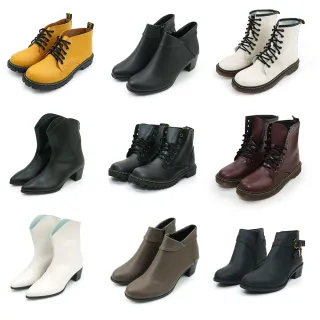 【MATERIAL 瑪特麗歐】女鞋 靴子 短靴 馬丁靴 短靴 女靴 中筒靴 組品(靴子)