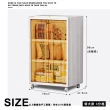 【ONE HOUSE】265L 紅藤磁吸折疊收納櫃-特大款-3分格(2入)