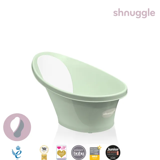 【Shnuggle】月亮澡盆 4件組 優惠組合(嬰兒澡盆+星光洗澡玩具+漂漂船+洗澡玩具收納桶)