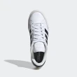 【adidas 愛迪達】GRAND COURT SE 男女中性款 經典 復古 休閒鞋 白黑(FW3277)