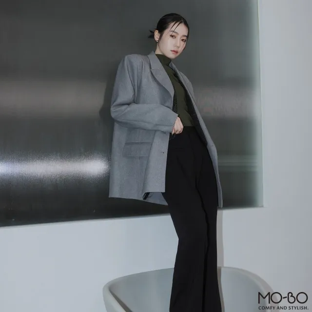 【MO-BO】老錢風斜紋西裝外套