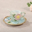 【Function art 藝術瓷】東方巴黎 陶瓷下午茶杯壺組(茶壺+2杯盤+2湯匙)