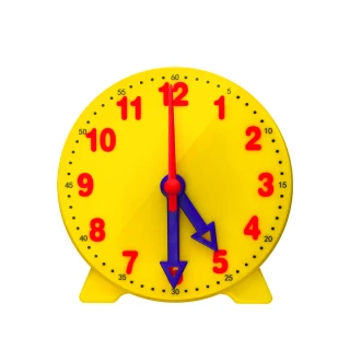 【MASTER】時鐘教具 三針連動 12/24小時 時間教具 鍾錶模型 教學時鐘 時鍾教具 5-CTA3(學習時間 模型時鐘)