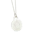 【Tiffany&Co. 蒂芙尼】925純銀-日本馬拉松限量款向日葵雕花項鍊(展示品)