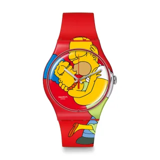 【SWATCH】SWEET EMBRACE 經典手錶/男錶/女錶/瑞士製造 SO29Z120(41mm)