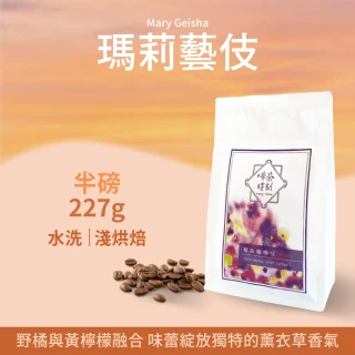 【Verytime 啡茶時刻】藝伎咖啡 精品咖啡豆 半磅227g/袋 淺烘焙(口味任選:瑪莉藝伎/寶貝藝伎/露西藝伎)