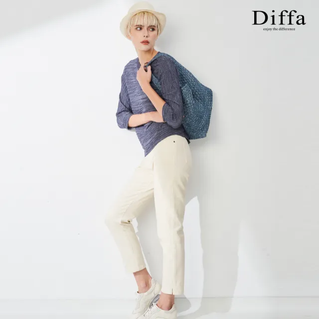 【Diffa】時尚美型卡其長褲-女