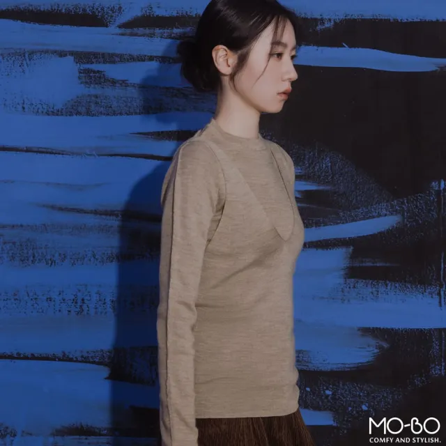 【MO-BO】兩件式質感針織上衣