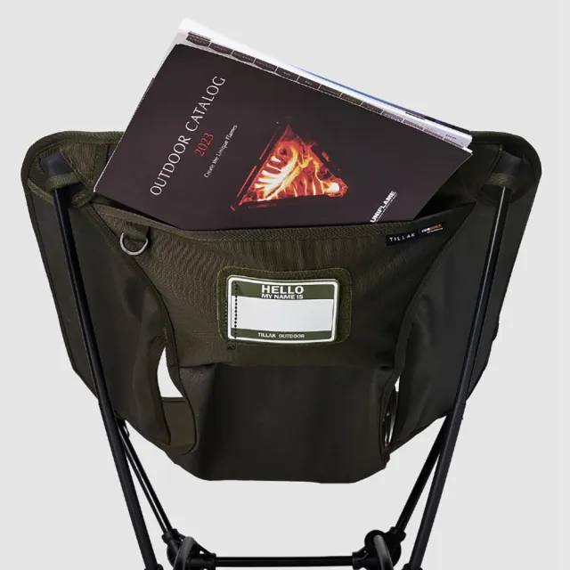 【TILLAK】四方戰術折疊椅(露營椅 月亮椅 戰術椅 折疊椅 摺疊椅 野餐椅 露營折疊椅 沙灘椅 輕量椅)