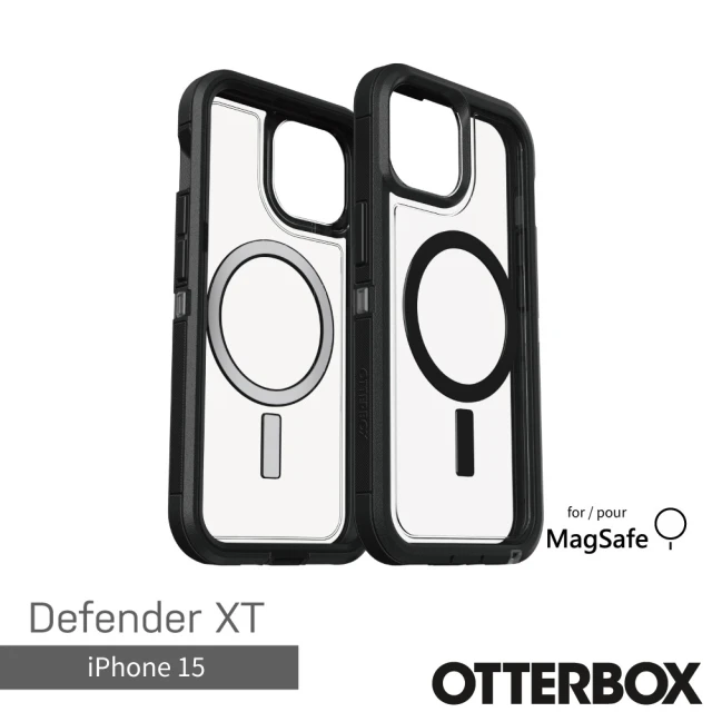 OtterBoxOtterBox iPhone 15 6.1吋 Defender XT 防禦者系列保護殼(黑透)