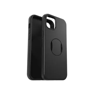 【OtterBox】iPhone 15 Plus 6.7吋 OtterGrip Symmetry 炫彩幾何保護殼-黑(支援MagSafe)