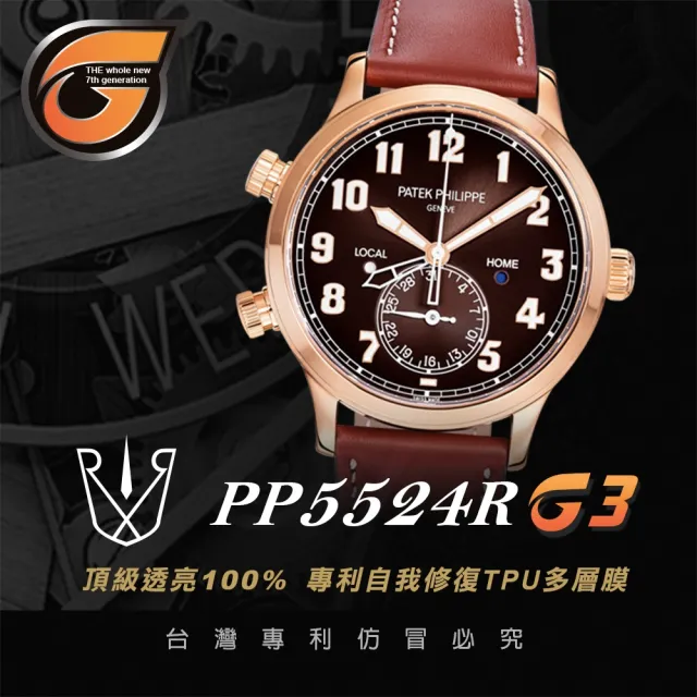 【RX8-G3】第7代保護膜 Patek Philippe百達翡麗 膠帶款 系列腕錶、手錶貼膜(不含手錶)