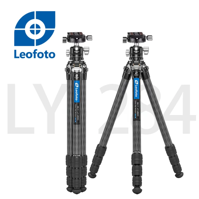 Leofoto 徠圖 LY284C+LH36R氫氣系列4節碳纖維三腳架(含雲台][彩宣總代理)